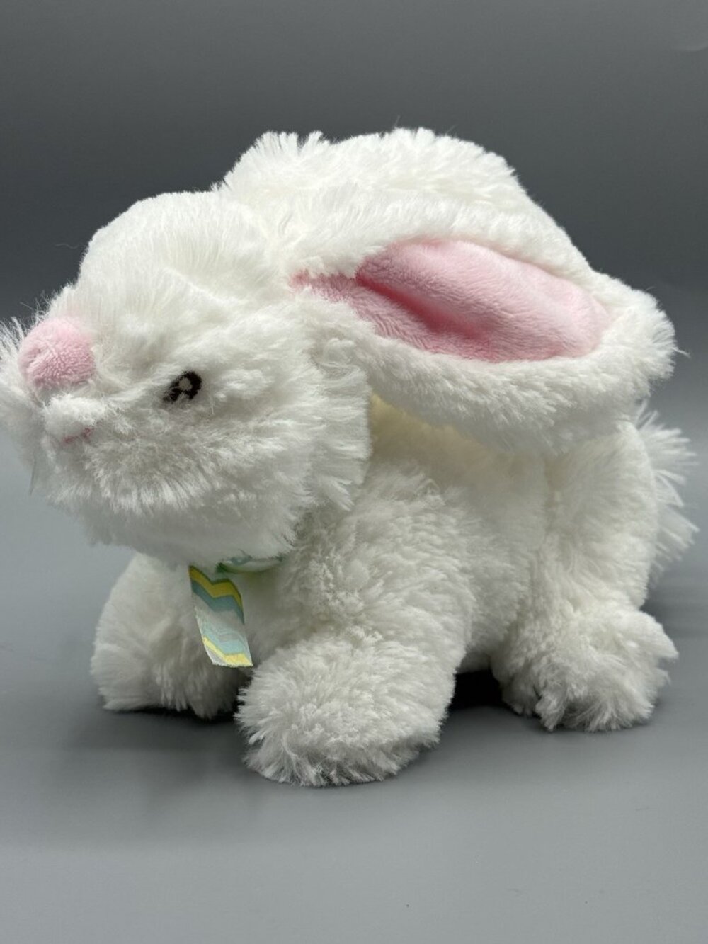 Gund WHISPERS White Bunny Rabbit Plush 7" Soft Features